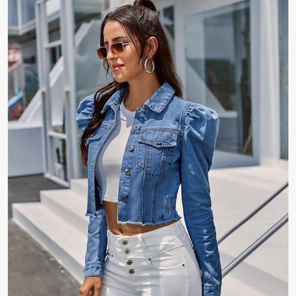 Cropped Jean Jacket - Picture 2 of 5